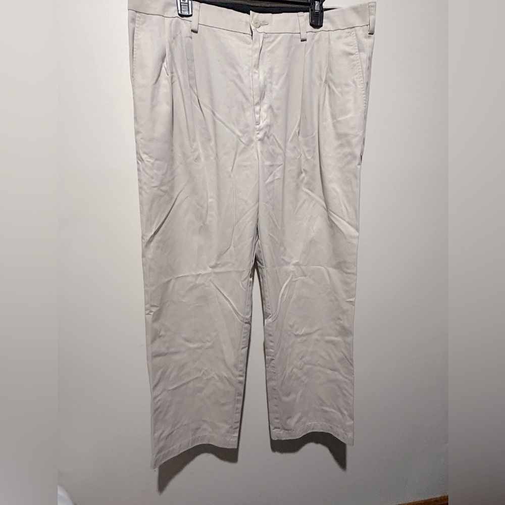 Men’s khaki Croft and Barrow dress pants